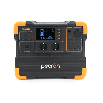 Портативна станція Pecron E1500LFP APP Control, 1536/2200Wh LiFePO4, MPPT VOC 32-95 В, DC12V-5A, XT60-12V-30A, 2хAC 220, 4xUSB-18W, 2хUSB-C(100W), wireless 15W, charge 120min, 377×237×305mm, 18.2kg Зображення