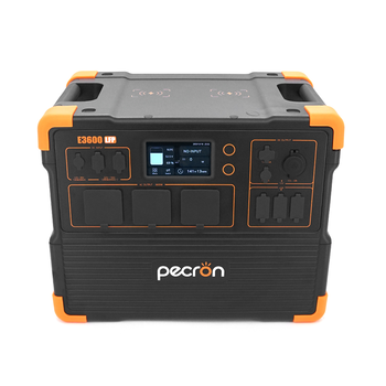 Power station Pecron E3600LFP APP Control, 3072/3600Wh LiFePO4, MPPT 800W max, DC12V-5A, XT60-12V-30A, 3хAC 220, 4xUSB-18W, 2хUSB-C(100W), 2x wireless 15W, Fast charge 90min, 445×307×350mm, 36kg Зображення
