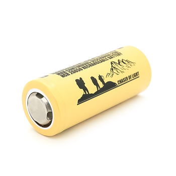Акумулятор 26650 Li-Ion LiitoKala Lii-51S-JT, 5100mAh (5100-5500mAh), 20A, 18.8Wh, 3.7V (2.75-4.2V), кремовий, 65.5mm x 26.8mm, ціна за 1 шт Зображення