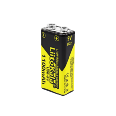 Акумулятор LiitoKala 9V/1100mAh, крона, Type-C вихід, NiMH Rechargeable Battery, 4 штуки в блістері ціна за штуку Изображение