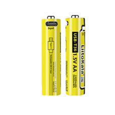 Аккумулятор LiitoKala USB-T36 1.5V/AA 1.5V AA 2400mAh/3600mWh, Li-ion Rechargeable Battery, Type-C, Charging current: 300mAh, цена за 1шт Изображение