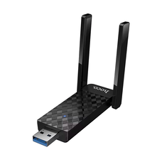 4G модем HOCO HI34, 600Mbps, 2.4G/5G, WIFI6, Black, BOX Изображение