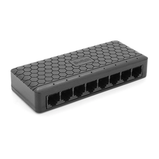 8ми портовий Gigabit Ethernet комутатор ONV-H3008ES в чорному корпусі, 8*1000Мб портів, 12В 1Ач, 132×55×23.9мм Изображение