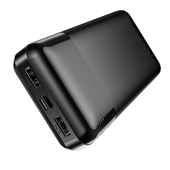 Power Bank HOCO J152 80000mAh, 4USB/2Type-C, 22.5W+PD20W, ліхтарик, Black, 1,310kg, Box Зображення