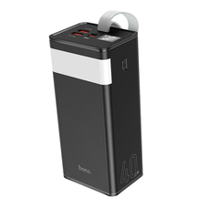 Power Bank HOCO J86 40000mAh, 2USB+Type-C+micro, PD20W, ліхтарик, Black, 0.790kg Зображення