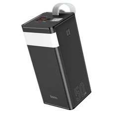 Power Bank HOCO J86A 50000mAh, 2USB+Type-C, 22.5W+PD20W, ліхтарик, Black, 0.975kg Зображення