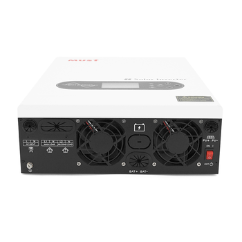 Гібридний інвертор MUST PV18-4024ECO. 4000W, 24V, струм заряду 60A, 170-280V, MPPT (100А, 60-360 Vdc), 318 454 122.5 мм. 8 кг. Зображення