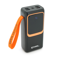 Powerbank 7GO GPW-08 30000mAh, Fast charge PD22.5W, Li-pol, LCD Display, Вхід:Type-C, Виходи: 2xUSB Type-C, 4xUSB Type-A, Type-C/Lightning, Box Зображення