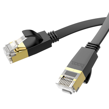 Патч-корд литий HOCO US07, FTP, RJ45, Cat.6, 5,0m, чорний Изображение