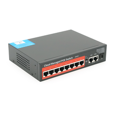 8-портовий керований PoE комутатор YOSO YO308G -120 з 6 портами POE 100Мбіт + 2 POE 1000Мбіт + 2 UP-Link 1000Мбіт + 1 SFP, 52V/120W. APP-Amitres Изображение