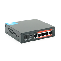4-портовий гігабітний керований PoE комутатор YOSO YO204-52 з 4 портами POE 1000Мбіт + 1 UP-Link 1000Мбіт +1 SFP, 52V/52W. APP-Amitres Зображення