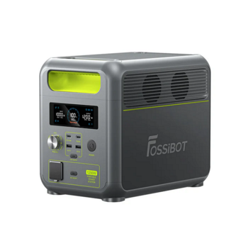 Портативна зарядна станція FOSSiBOT F1200, 1200W/1024Wh LiFePO₄, MPPT 200W max, CarPort-12V-10A, 2xAC230V, 2xUSB-A-18W, 2xUSB-C-100W, Wi-Fi, 2 мм, 11,5 кг Зображення