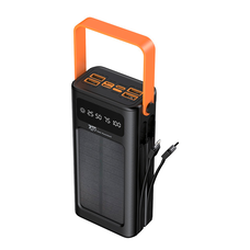 Powerbank 7GO GPW-03 30000mAh+Solar, Li-pol, Вхід:Type-C, Виходи: 4xUSB Type-C, 2xUSB Type-A, Type-C/Lightning, Box Зображення