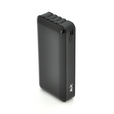 Powerbank BLIC BPB6 20000mAh, 2.1A, 4 кабелі: Type-C, Lighting, Micro, USB, Black, 0,450kg, Box Зображення