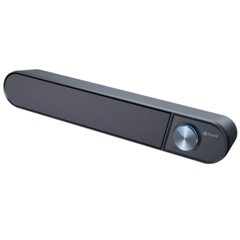Колонки 2.0 Kisonli i-580, для ПК і ноутбука, USB + 3.5mm, 2x3W, 20Hz- 20KHz, Black, BOX, Q40 Зображення