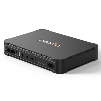 ИБП для роутера Pecron D77, 36W 76.96Wh, Output: USB 5V 2.6A Max, 9V 2A Max/12V 2A Max /5V2.6AMax/15V or 24V POE, 199.6*144.6*34.6mm, 700g, Black, BOX Изображение
