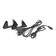 ИБП для роутера Pecron D77, 36W 76.96Wh, Output: USB 5V 2.6A Max, 9V 2A Max/12V 2A Max /5V2.6AMax/15V or 24V POE, 199.6*144.6*34.6mm, 700g, Black, BOX Изображение