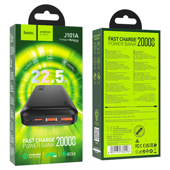 Power Bank HOCO J101A 20000mAh, 22.5W, Mix Color, 0.47kg, Box Зображення
