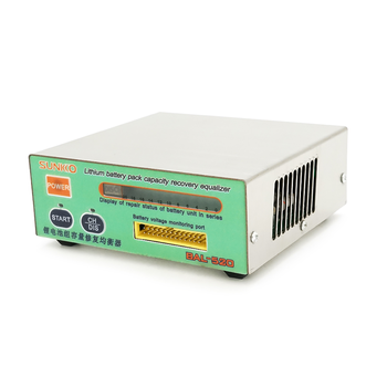 Балансир активный Sunkko BAL-520 24S Li-ion 3–20S, 5В, індикатор LЕD, баланс розряд 3В заряд 4,2В, 123×117×44mm, Box Зображення