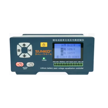 Балансир активний Sunkko BAL-5616 16S Lifepo4, Li-ion 2-16S, 5A, індикатор LCD, 3.7-4.2/32/3.6V, 195×120×70mm, Box Зображення