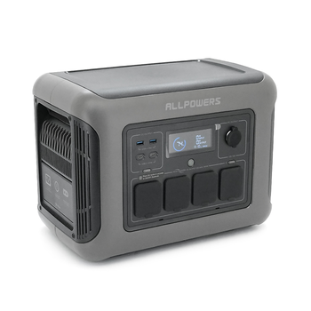 Power station ALLPOWERS R1500 LITE APP Control, Wi-Fi, Bluetooth, 1600W, 1056Wh LiFePO4 3500Cycles, MPPT 650w max, CAR port, DC12/24V, 4хAC 220V, 2xUSB-TYPE-C 100W, 2xUSB-A 18W, XT60, wireless 2*30W, Fast charge 60min, 413×312×265mm, 16,7kg Изображение