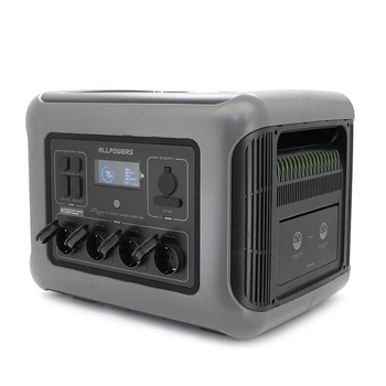 Power station ALLPOWERS R2500 APP Control, Wi-Fi, Bluetooth, 2500W, 2016Wh LiFePO4 3500Cycles, MPPT 1000w max, CAR port, DC12/24V, 4хAC 220V, 2xUSB-TYPE-C 200W, 2xUSB-A 18W, 2xUSB-A 36W, XT60, wireless 15W, Fast charge 60min, 456×360×346mm, 29kg Изображение
