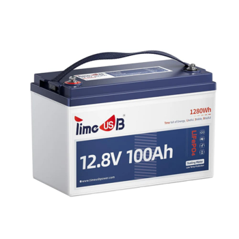 Акумуляторна батарея LiFePO4 Timeusb 12.8V 100Ah Low-Temp, 1280Wh, BMS 100A, 260*168*210мм Зображення