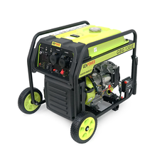 Генератор інверторний БЕНЗИНОВИЙ GENPOWER GBG 130IE 10.4kW (13kVA), однофазний, 230V, 50Hz, DC12V. об'єм 33л., витрата 0,374Lt/kWt.стартер, АКБ у комплект не входить, 710*540*640mm. 74кг. Изображение