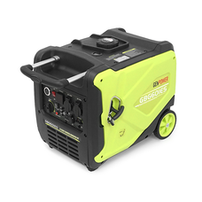 Генератор інверторний Бензиновий Genpower GBG 60IES 4.8kW (6kVA), однофазний, 230V, 50Hz, DC12V. об'єм 15.0л. витрата 0,374Lt/kWt.стартер, АКБ у комплект не входить, 465*445*505mm. 30кг. Изображение