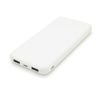 Power Bank HOCO J100 10000mAh, USB+Type-C, 2A, White, 0.260kg, Box Изображение
