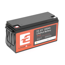 LITHTECH TE24100BH + Bluetooth LiFePO4 25,6V 100Ah, 2.56kWh, BMS100A@4S, 6000 cycles Изображение
