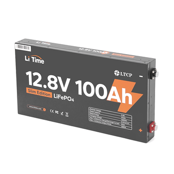 Аккумуляторная батарея LiFePO4 Li-TIME 12.8V 100Ач 1280Wh, BMS 100A, METAL CASE, до 6000 циклів Зображення