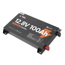 Аккумуляторная батарея LiFePO4 Li-TIME 12.8V 100Ач 1280Wh, BMS 100A, METAL CASE, до 6000 циклів Изображение