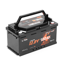 Аккумуляторная батарея LiFePO4 Li-TIME 12.8V 100Ач 1280Wh Bluetooth, 4000Cycles, BMS100A, ≤40mΩ, IP65, до 6000 циклів, L358*B177*H188 mm, 9.9 kg Изображение