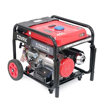 Генератор бензиновий COVAX XL7500CV-E2, 5.0kW, однофазний 220V, 50Hz, DC12V, 13HP, Electric Starter, tank 25L, 690x535x555mm Изображение