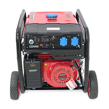 Генератор бензиновий COVAX XL8500CV-E2, 6.0kW, однофазний 220V, 50Hz, DC12V, 15HP, Electric Starter, tank 25L, 690x535x555mm Изображение