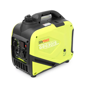 Генератор інверторний Бензиновий Genpower GBG 30IS 2.4kW (3kVA), однофазний, 230V, 50Hz, DC12V. об'єм 5,6л., АКБ у комплект не входить, 530*350*550mm Изображение
