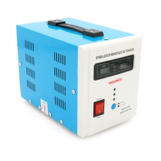 Стабілізатор напруги Westech MSER 2000 VA-V2/1600W однофазний, сервопривід, монтажу підлоги, LED дисплей, діапазон130-260V, AC230±3%, 2*Shuko, 146x237x170mm, 5.2kg, Q2 Зображення