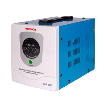 ДБЖ з правильною синусоїдою Westech EAP DUAL ULTIMATE -500VA/300W 12V, однофазний, напольного монтажу, LED дисплей, DC150-270V, AC230±8%, 2*Shuko, Q4 Зображення