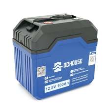 Аккумуляторная батарея DC HOUSE LiFePO4 12,8V 100Ah,(50/100A),  0°C до 55°C, гвинт M8,Type-C DC Ports, 260х168х209 мм. 10.8 кг Изображение
