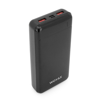 Power Bank WOYAX WY-20F 20000mAh, 22.5W, Black, 0.460kg, Box Зображення