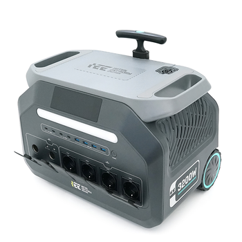 Портативна зарядна станція Singo3000, 3200W/2048Wh LiFePO₄, MPPT 1000W max, 2xDC5521-12V-8A, CarPort-12V-10A, 4xAC230V, 4xUSB-A-15W, 4xUSB 1.5 h, 4xUSB-C-100W, Wi-Fi, Bluetooth, charge 1.5 h, 445*298*371 мм,24.4 кг Зображення