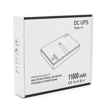 ДБЖ UPS-18W DC1018P YT45949 для роутерів/комутаторів/PON/POE-430, 5//9/12V, 1A, 11600MAh(знімні 4*2900MAh), Black, BOX Зображення