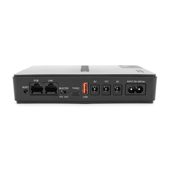 ДБЖ UPS-18W DC1018P YT45949 для роутерів/комутаторів/PON/POE-430, 5//9/12V, 1A, 11600MAh(знімні 4*2900MAh), Black, BOX Зображення