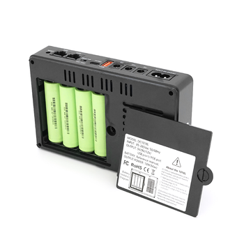 ДБЖ UPS-18W DC1018P YT45949 для роутерів/комутаторів/PON/POE-430, 5//9/12V, 1A, 11600MAh(знімні 4*2900MAh), Black, BOX Зображення