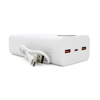 Power Bank FONENG P55 30000mAh, 2*USB+Tepe-C, White, 0.580kg, Box Изображение
