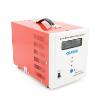 Стабілізатор напруги Conter MSER 8000 VA-V2/6000W однофазний, сервопривід, монтажу підлоги, LED дисплей, діапазон 130-260V, AC230±3%, 2*Shuko Зображення