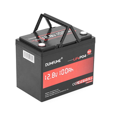 Акумуляторна батарея Dumfume MINI LiFePO4 12,8V 100Ah 1280Wh, in10A/out20A, ( 150 x 95 x 85) , 10kg Q1 Изображение
