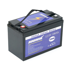 Акумуляторна батарея SOONEST LiFePO4 12,8V 100Ah, (50/100A), 0 ° C до 50 ° C, гвинт M8, 260х168х234 мм. 11.5 кг Изображение