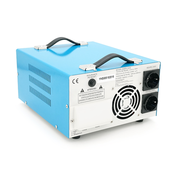 Стабілізатор напруги Westech MSER 5000 VA-V2/3750W однофазний, сервопривід, монтажу підлоги, LED дисплей, діапазон 130-260V, AC230±3%, 2*Shuko, Зображення
